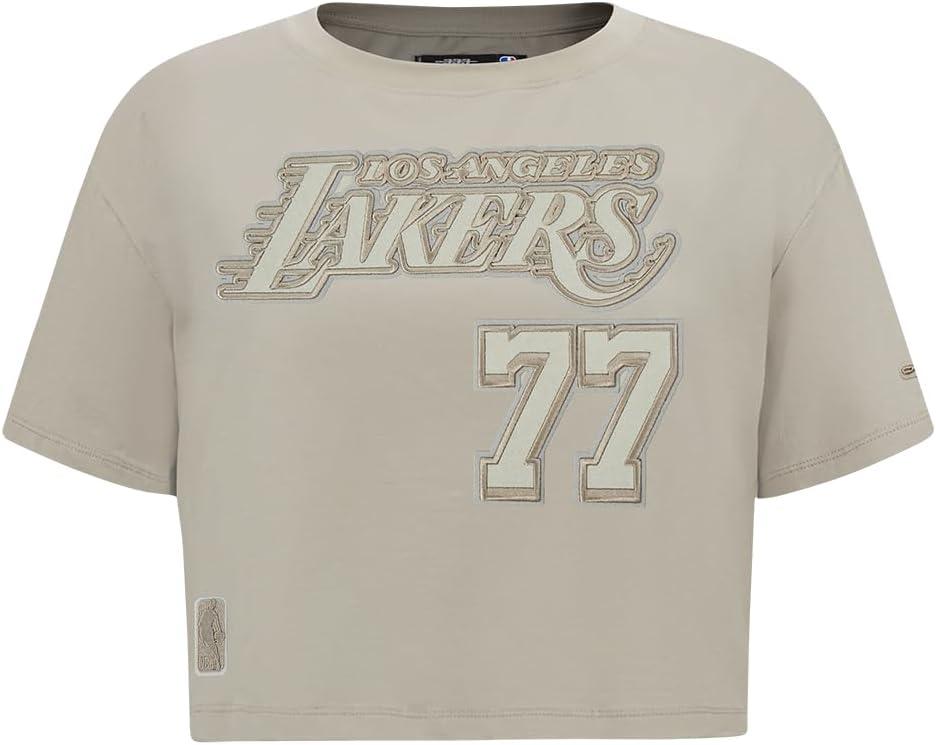 image:imagePro Standard NBA Womens Womens NBA Los Angeles Lakers Neutrals Player Cotton Short Sleeve Boxy TeeTaupe