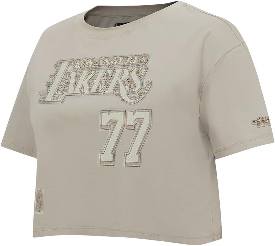 image:imagePro Standard NBA Womens Womens NBA Los Angeles Lakers Neutrals Player Cotton Short Sleeve Boxy TeeTaupe