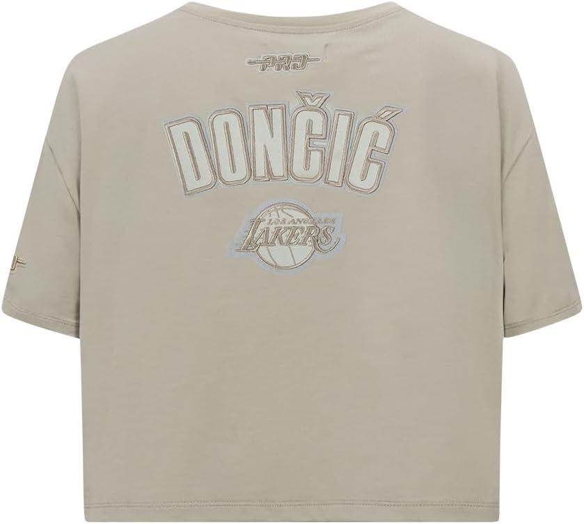 image:imagePro Standard NBA Womens Womens NBA Los Angeles Lakers Neutrals Player Cotton Short Sleeve Boxy TeeTaupe