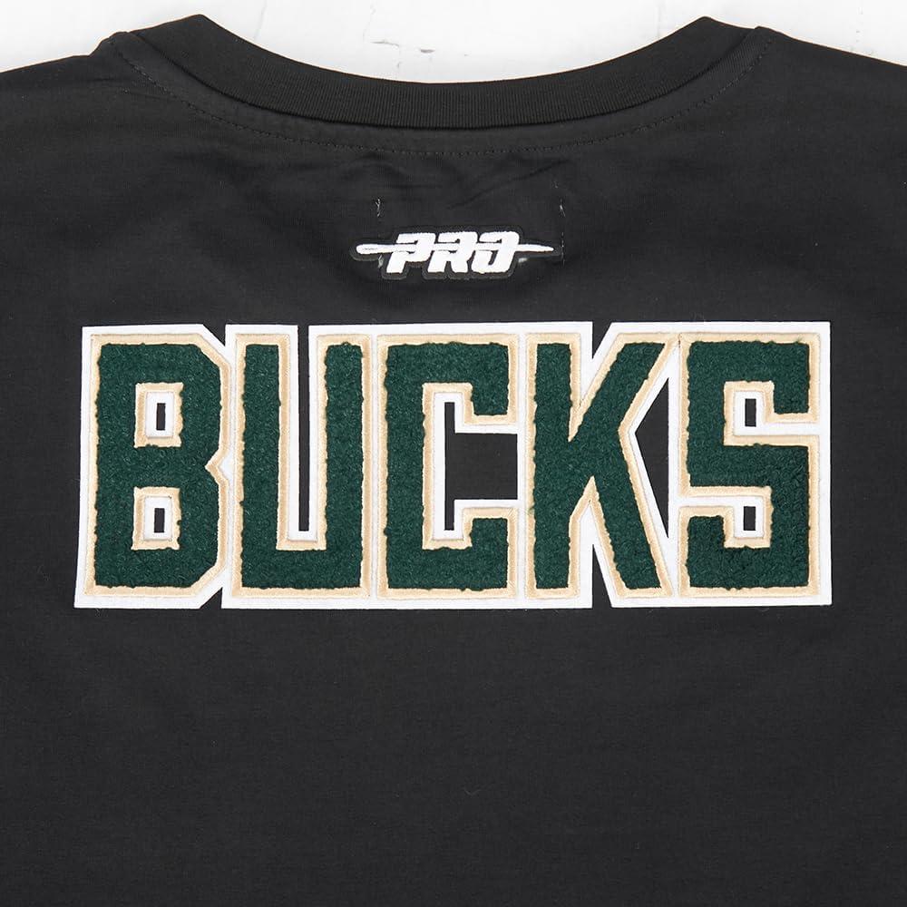 image:imagePro Standard NBA Womens Womens NBA Milwaukee Bucks Classic Player Cotton Short Sleeve Slim TeeBlack