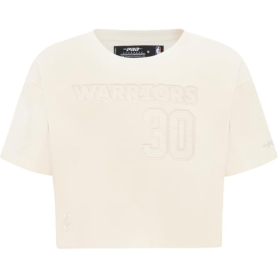 image:imagePro Standard NBA Womens Womens NBA Golden State Warriors Neutrals Player Short Sleeve Boxy TeeEggshell