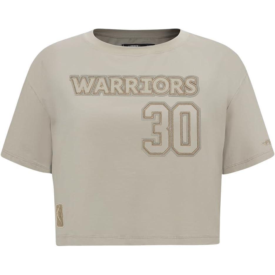 image:imagePro Standard NBA Womens Womens NBA Golden State Warriors Neutrals Player Short Sleeve Boxy TeeTaupe