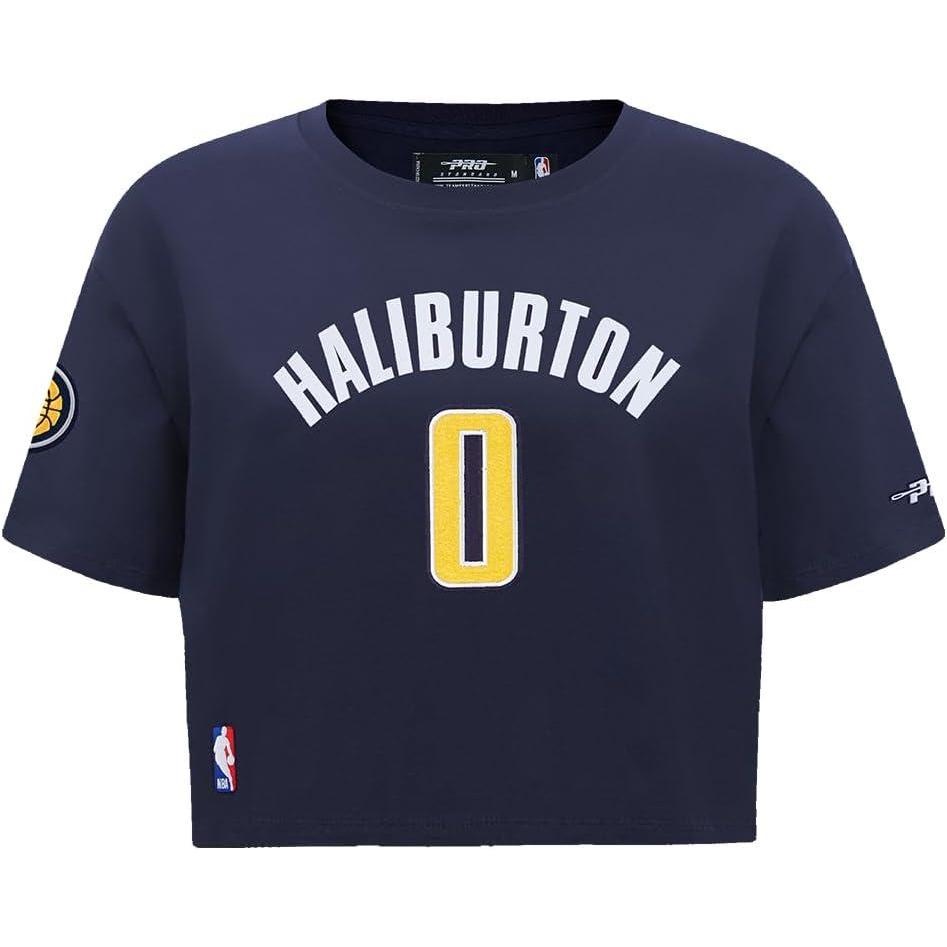 image:imagePro Standard NBA Womens Womens NBA Indiana Pacers Classic Player Cotton Short Sleeve Boxy TeeTeam Color