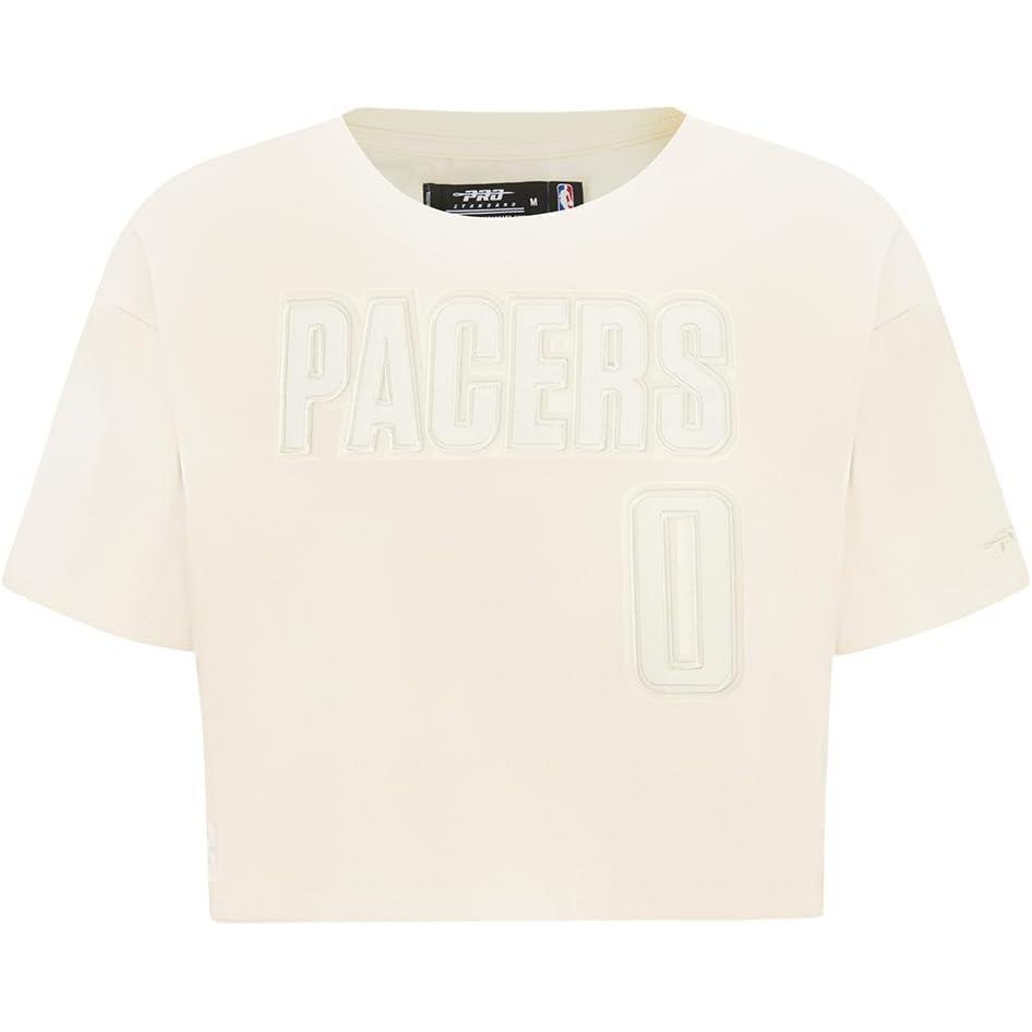 image:imagePro Standard NBA Womens Womens NBA Indiana Pacers Neutrals Player Short Sleeve Boxy TeeEggshell