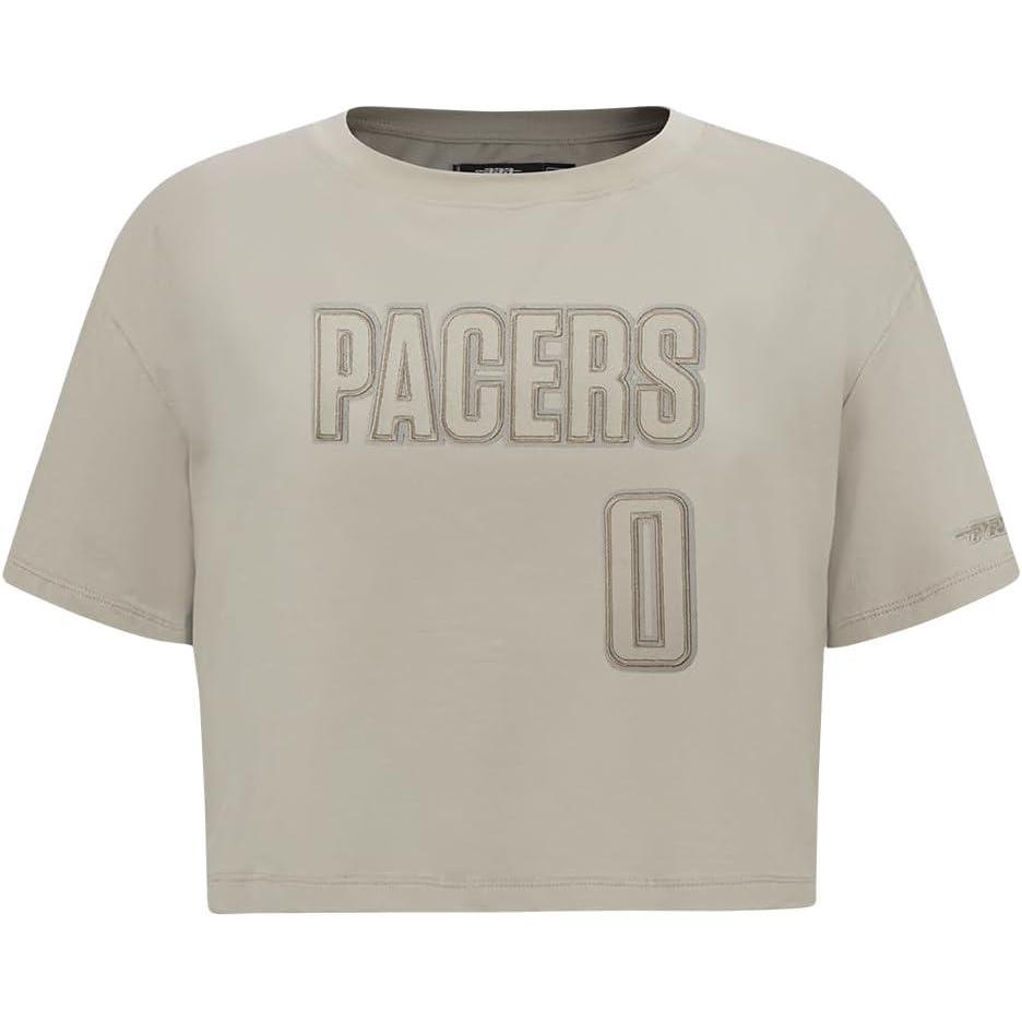 image:imagePro Standard NBA Womens Womens NBA Indiana Pacers Neutrals Player Short Sleeve Boxy TeeTaupe
