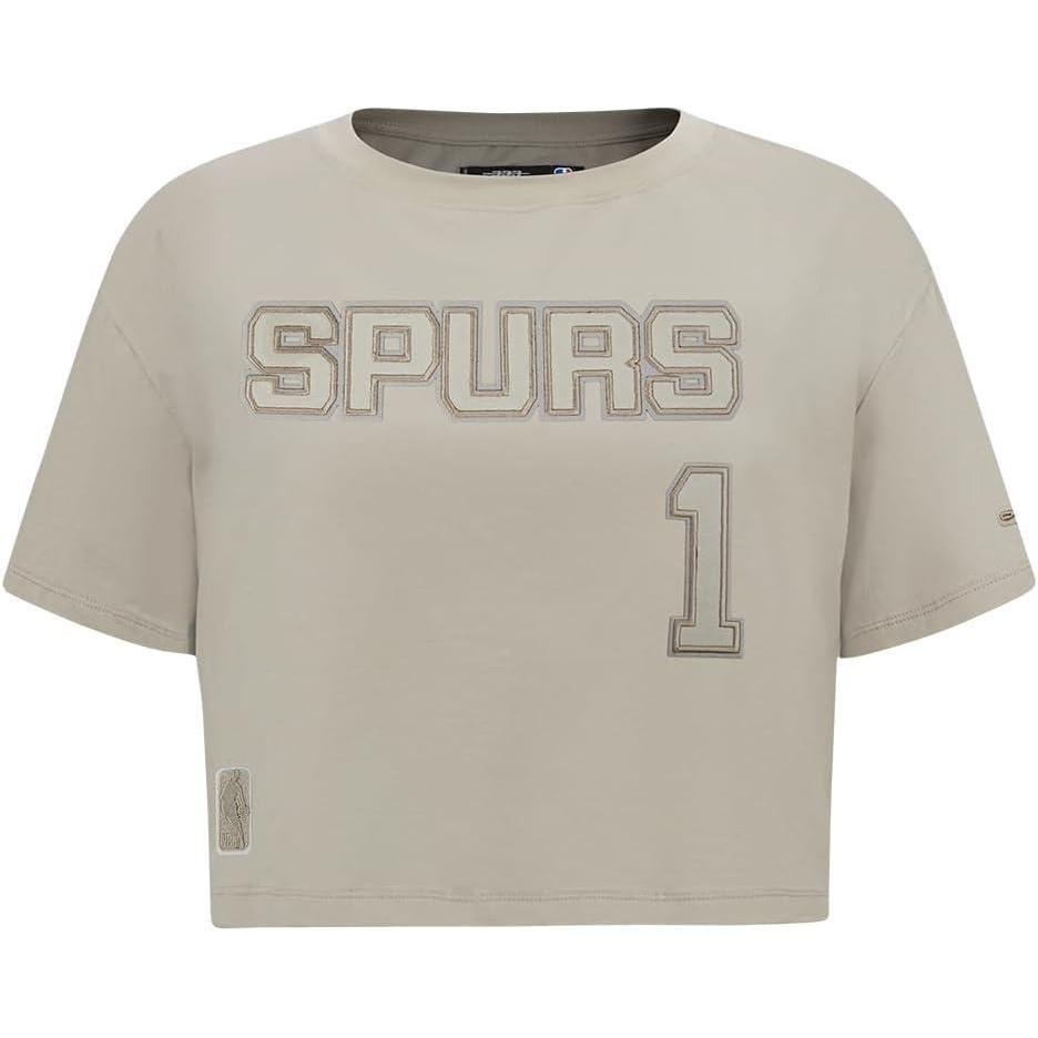 image:imagePro Standard NBA Womens Womens NBA San Antonio Spurs Neutrals Player Short Sleeve Boxy TeeTaupe
