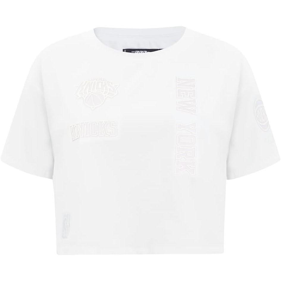 image:imagePro Standard Womens NBA Hologram Cotton Short Sleeve Boxy TeeWhite