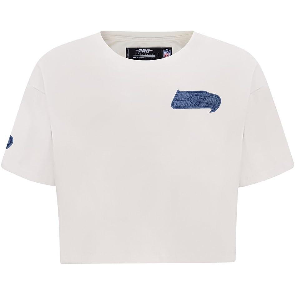 image:imageSeahawks Womens Linen Blue Boxy Tee Varsity BluesLinen