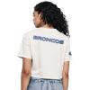 Denver Broncos Varsity Blues Women’s Boxy Linen Tee by Pro Standard(Linen)
