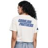 Panthers Blues Women’s Boxy Linen Tee by Pro Standard(Linen)