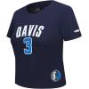 Pro Standard NBA Womens Womens NBA Dallas Mavericks Classic Player Cotton Short Sleeve Slim Tee(Team Color)
