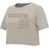 Pro Standard NBA Womens Womens NBA Golden State Warriors Neutrals Player Short Sleeve Boxy Tee(Taupe)
