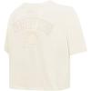 Pro Standard NBA Womens Womens NBA Indiana Pacers Neutrals Player Short Sleeve Boxy Tee(Eggshell)