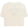 Pro Standard NBA Womens Womens NBA Los Angeles Lakers Neutrals Player Cotton Short Sleeve Boxy Tee(Eggshell)