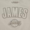 Pro Standard NBA Womens Womens NBA Los Angeles Lakers Neutrals Player Cotton Short Sleeve Boxy Tee(Taupe)