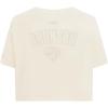 Pro Standard NBA Womens Womens NBA New York Knicks Neutrals Player Cotton Short Sleeve Boxy Tee(Eggshell)