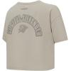 Pro Standard NBA Womens Womens NBA Oklahoma City Thunder Neutrals Player Cotton Short Sleeve Boxy Tee(Taupe)