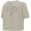Pro Standard NBA Womens Womens NBA San Antonio Spurs Neutrals Player Short Sleeve Boxy Tee(Taupe)