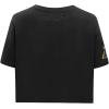 Pro Standard Womens NBA Los Angeles Lakers Mash Up Short Sleeve Boxy Tee Black 2XL