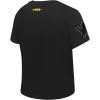 Pro Standard Womens NFL Renegade Short Sleeve Slim Tee(Black)
