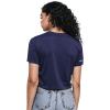 Pro Standard Womens NFL Seattle Seahawks Script Tail Short Sleeve Boxy Tee Midnight Navy