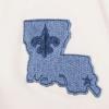 Saints Blues Women’s Boxy Tee (Linen) by Pro Standard(Linen)