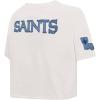 Saints Blues Women’s Boxy Tee (Linen) by Pro Standard(Linen)