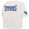 TITANS BLUES WOMEN’S VARSITY LINEN BOXY TEE(Linen)
