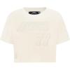 Pro Standard NBA Womens Womens NBA Los Angeles Lakers Neutrals Player Cotton Short Sleeve Boxy Tee(Eggshell)