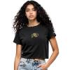 Pro Standard Women’s College Classic Icon Cotton Short Sleeve Boxy Tee(Black)