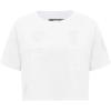 Pro Standard Women’s NBA Hologram Cotton Short Sleeve Boxy Tee(White)