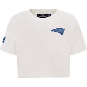 Patriots Blues Women’s Boxy Tee (Linen) by Pro Standard(Linen)