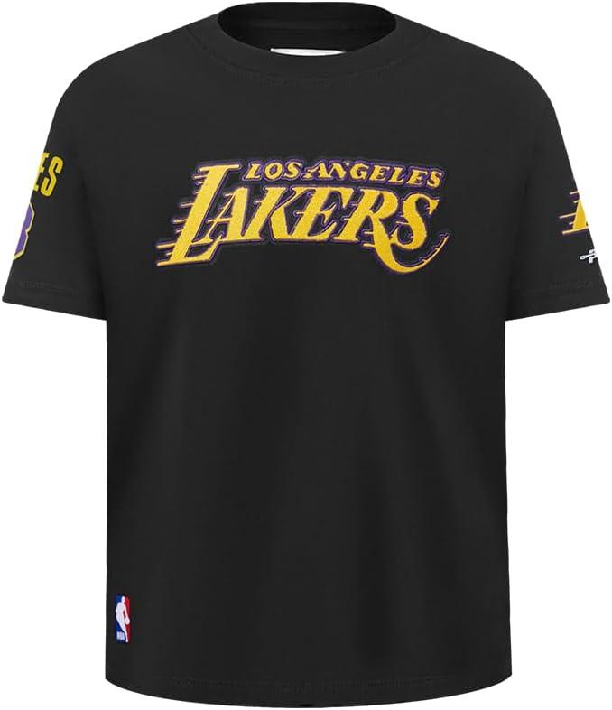 image:imagePro Standard Big Kids Los Angeles Lakers Classic PNN Cotton Short Sleeve TeeBlack