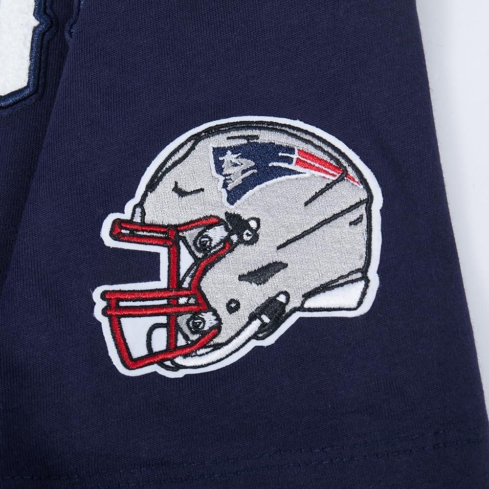image:imagePro Standard Little Boys NFL New England Patriots Classic Chenille Short Sleeve Tee Midnight Navy