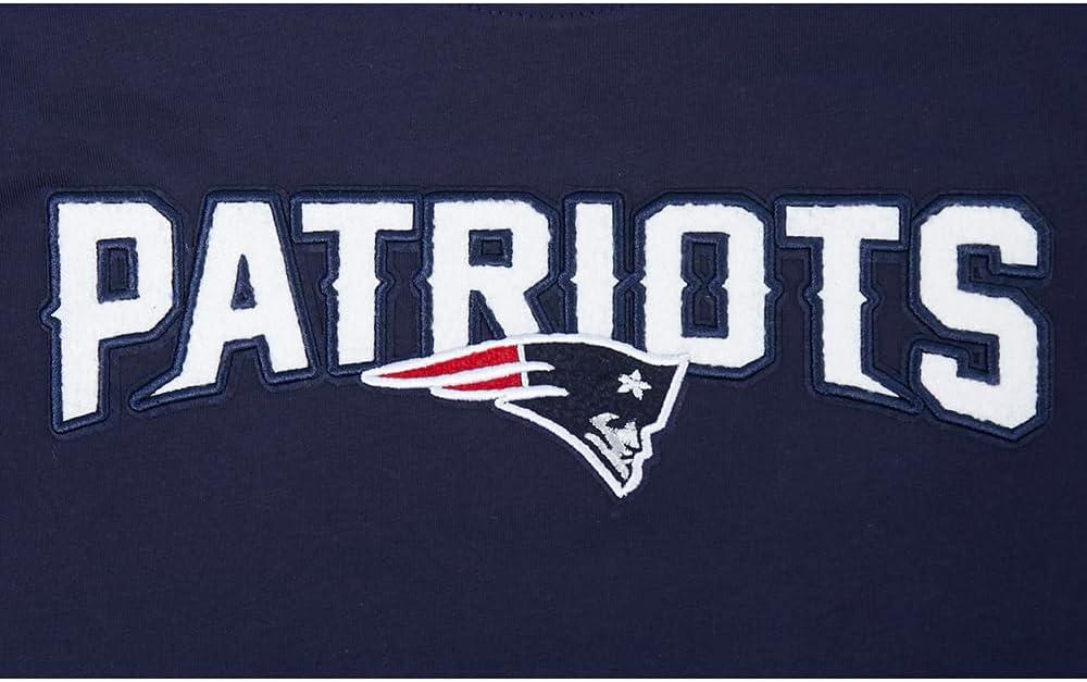 image:imagePro Standard Little Boys NFL New England Patriots Classic Chenille Short Sleeve Tee Midnight Navy