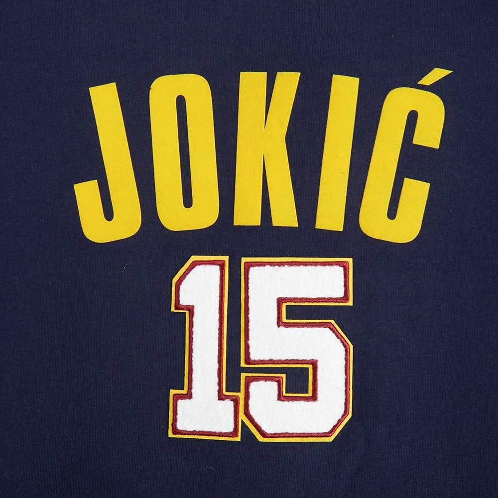 image:imagePro Standard NBA Boys Big Boys NBA Denver Nuggets Classic Player Cotton Taping TeeMidnight Navy