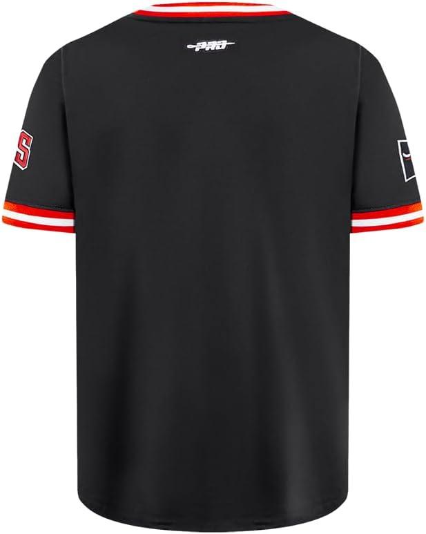 image:imagePro Standard NBA Boys Big Boys NBA Retro Classics Cotton Taping TeeBlackRed