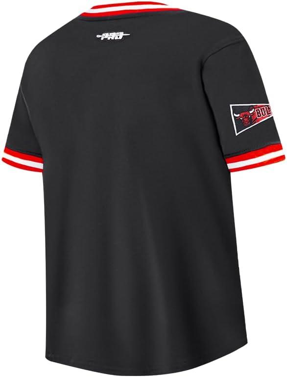 image:imagePro Standard NBA Boys Big Boys NBA Retro Classics Cotton Taping TeeBlackRed