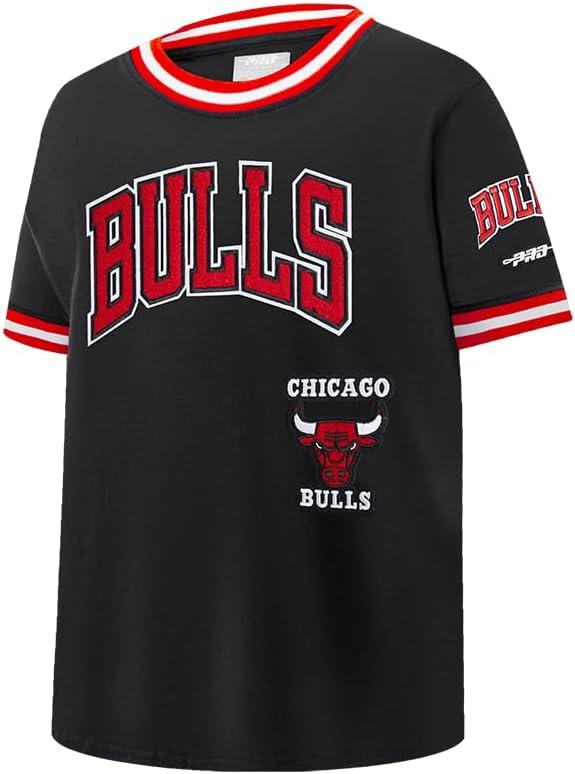 image:imagePro Standard NBA Boys Big Boys NBA Retro Classics Cotton Taping TeeBlackRed