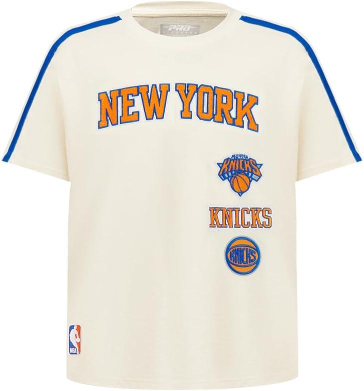 image:imagePro Standard NBA Boys Big Boys NBA Retro Classics Cotton Taping TeeEggshellRoyal Blue