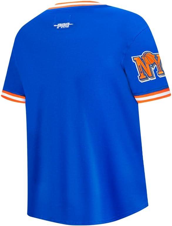 image:imagePro Standard NBA Boys Big Boys NBA Retro Classics Cotton Taping TeeRoyal BlueOrange