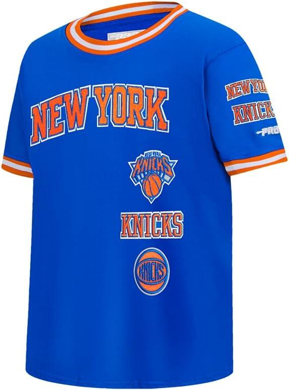 image:imagePro Standard NBA Boys Big Boys NBA Retro Classics Cotton Taping TeeRoyal BlueOrange