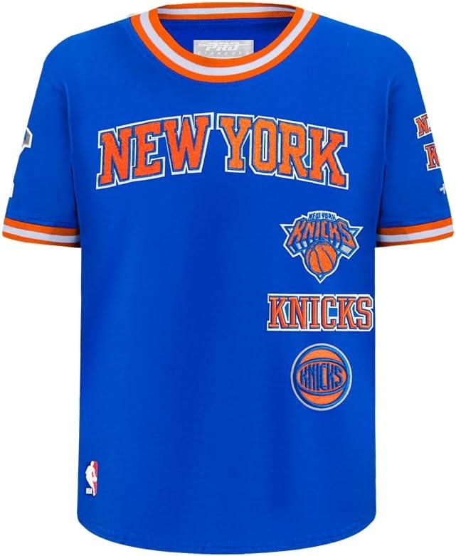 image:imagePro Standard NBA Boys Big Boys NBA Retro Classics Cotton Taping TeeRoyal BlueOrange