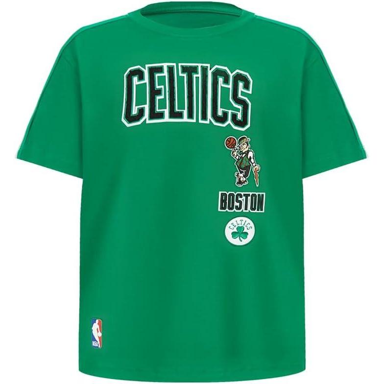 image:imagePro Standard NBA Boys Big Boys NBA Retro Classics Cotton Taping TeeKelly Green