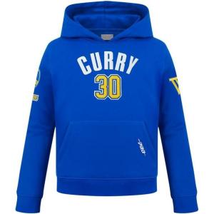 Pro Standard Big Boys NBA Golden State Warriors Stephen Curry #30 Classic Player Pull Over Hoodie Royal Blue M