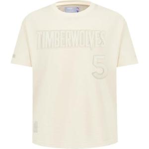 Pro Standard NBA Boys Big Boys NBA Minnesota Timberwolves Neutrals Player Cotton Short Sleeve Tee(Eggshell)