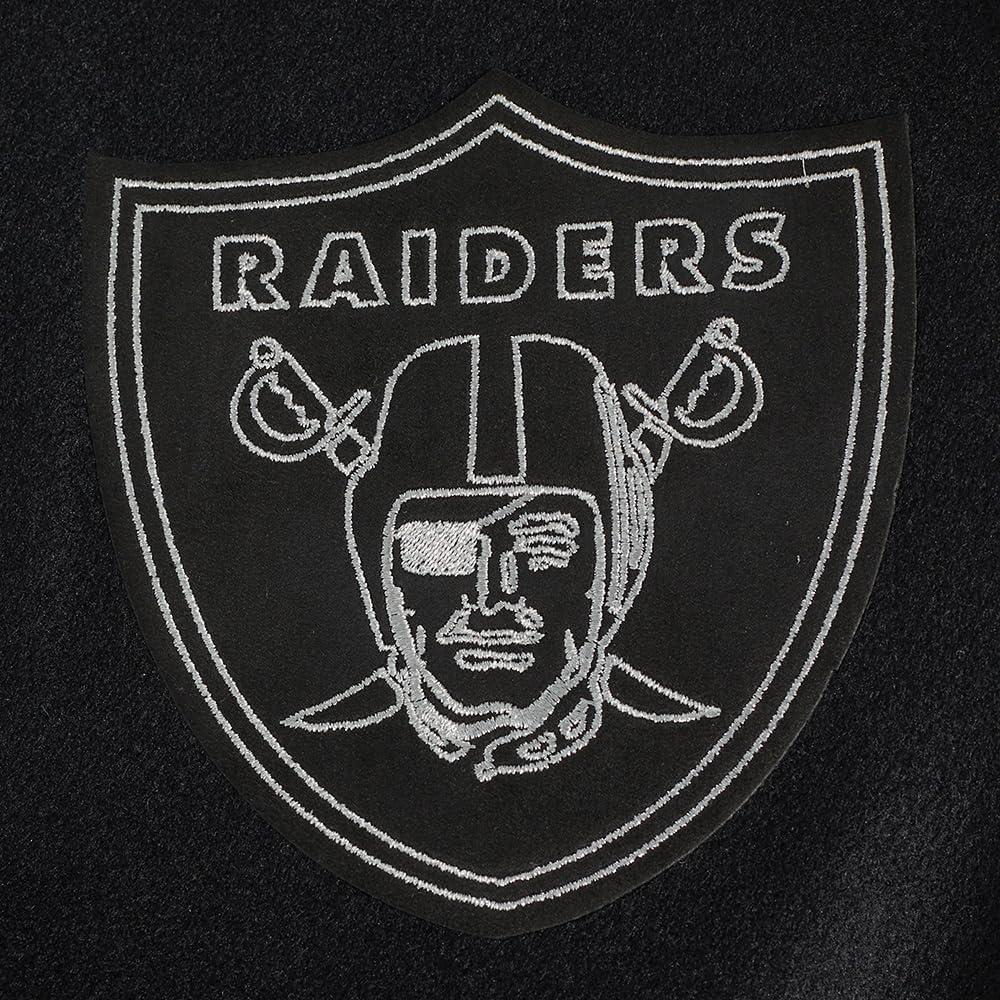 image:imageNFL LAS VEGAS RAIDERS BLACK amp GOLD MENS WOOL VARSITY JACKET JET BLACKBlack