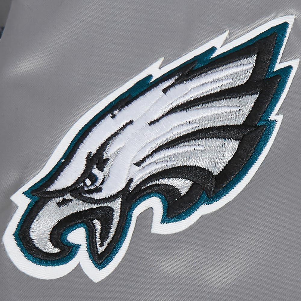image:imagePro Standard Little Boys NFL Classic Chenille Satin JacketGray