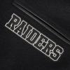 NFL LAS VEGAS RAIDERS BLACK & GOLD MEN’S WOOL VARSITY JACKET (JET BLACK)(Black)