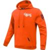 Pro Standard Mens NFL Souvenir Brushed Back French Terry Pull Over Hoodie(Orange)